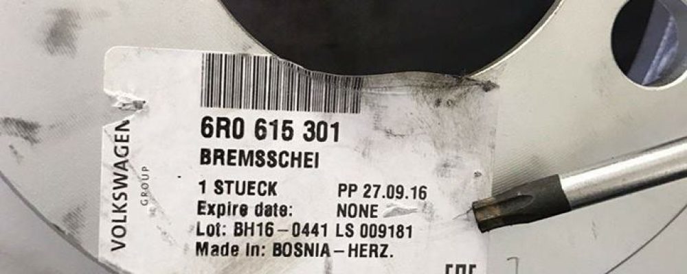 Made in BiH: Bosanski diskovi za kočnice u VW servisu u Njemačkoj